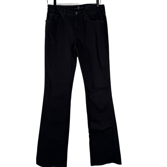 7 For All Mankind Denim - NWT 7 For All Mankind Women's Black Stretch Mid Rise Tall Bootcut Jeans Size 30